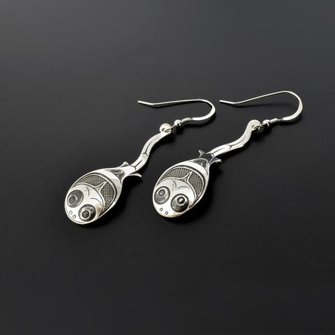 Tadpole - Silver Earrings