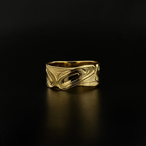Salmon-Trouthead - 14k Gold Ring
