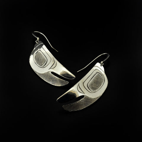 Crab Claws - Silver Earrings