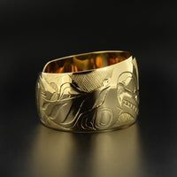 Clarence Mills - Haida Killerwhale - Gold Jewellery