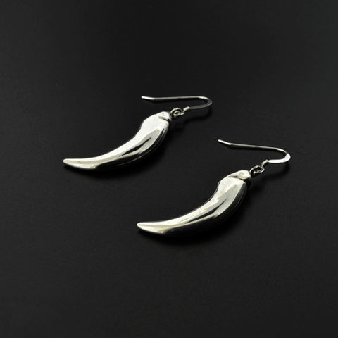Eagle Talons - Silver Earrings