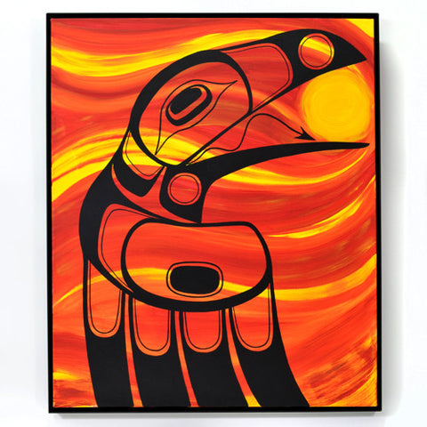 Raven Obtains the Light - Acrylic on Canvas