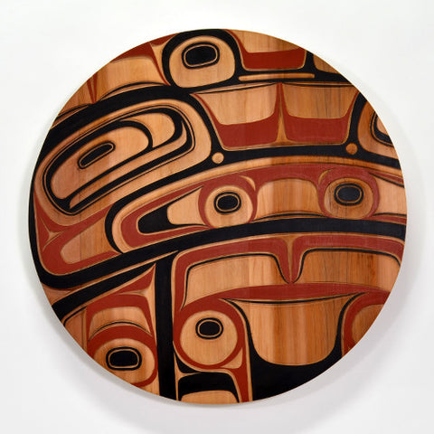 Circles in Time - Red Cedar Panel