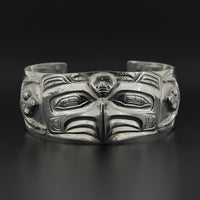 Eagle, Frog, Human - Repoussé Silver Bracelet