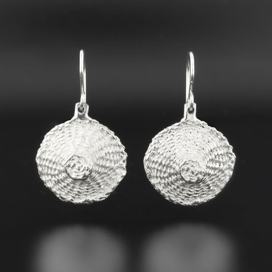 Cedar Hats - Silver Earrings