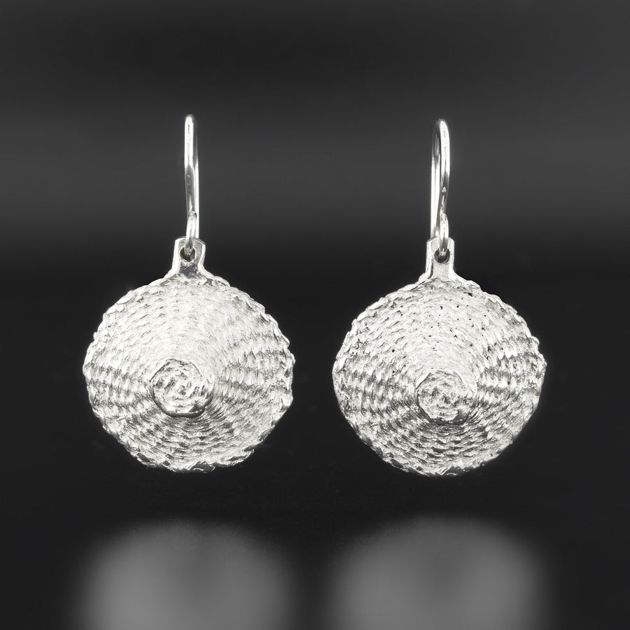 Cedar Hats - Silver Earrings