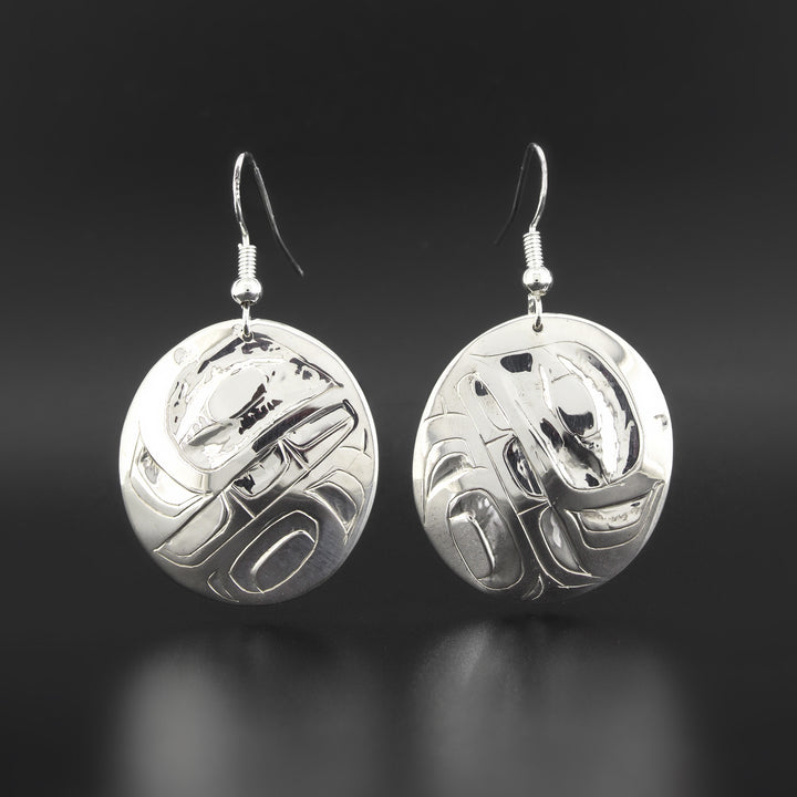 Killerwhale Silver Earrings – Lattimer Gallery - Main Image