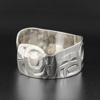 Mother and Playful Baby - Silver Bracelet