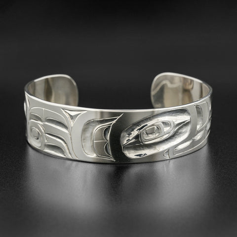 Wolf and Eagle - Silver Bracelet