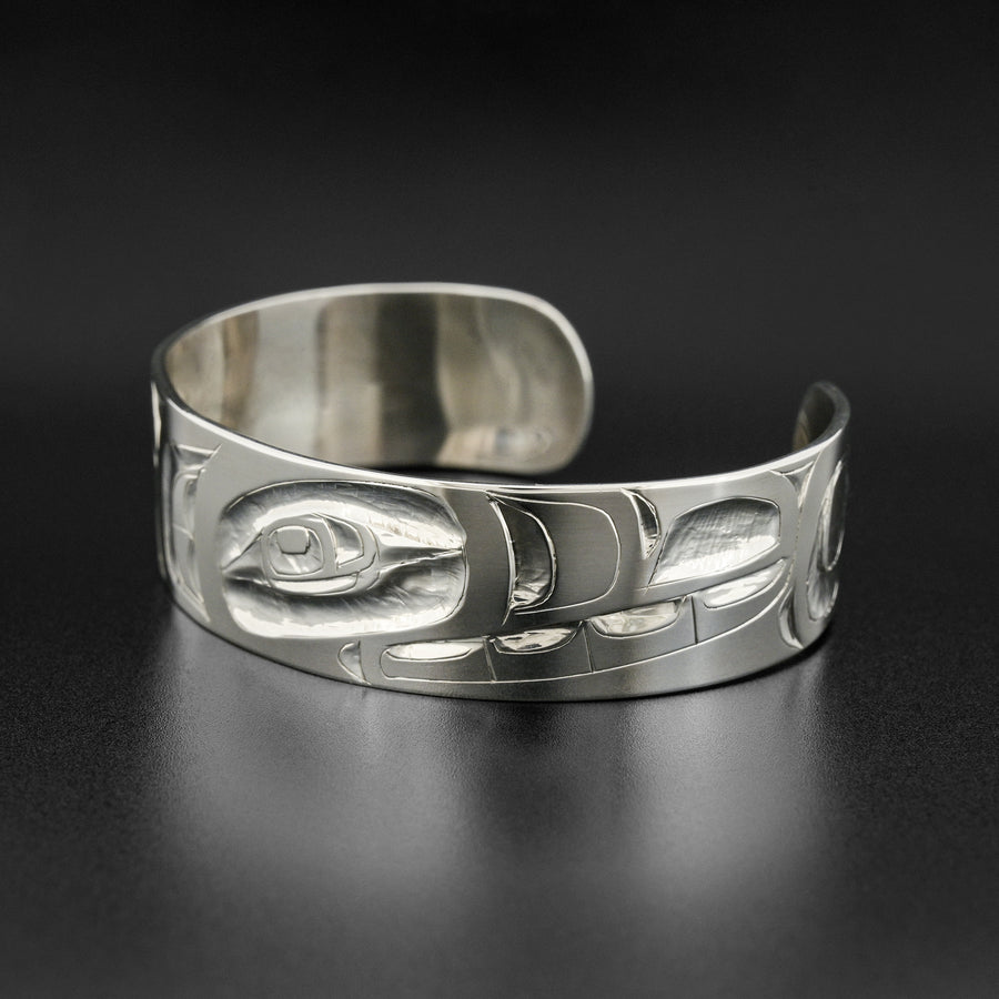 Wolf and Eagle - Silver Bracelet