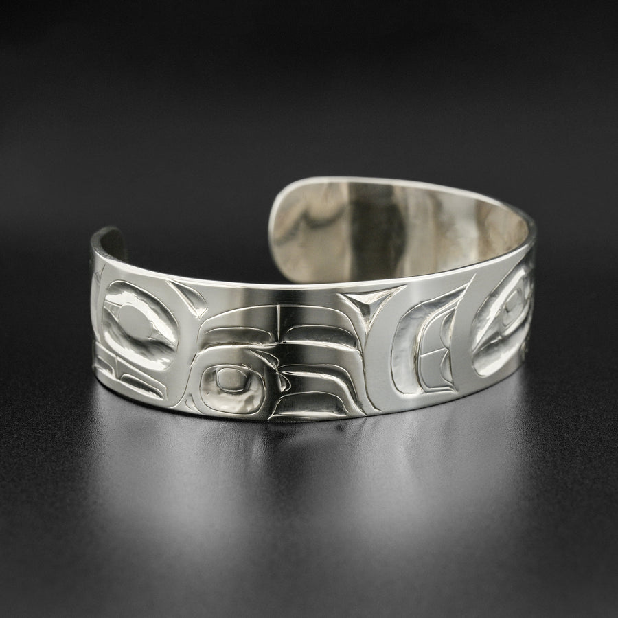 Wolf and Eagle - Silver Bracelet