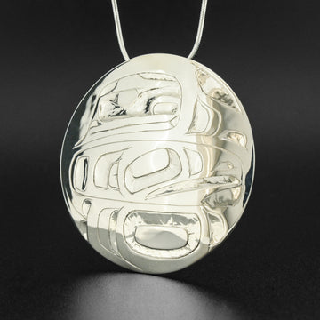 Eagle and Raven - Silver Pendant