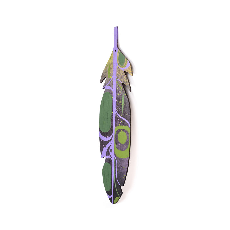 Feather - Acrylic on Wood Board