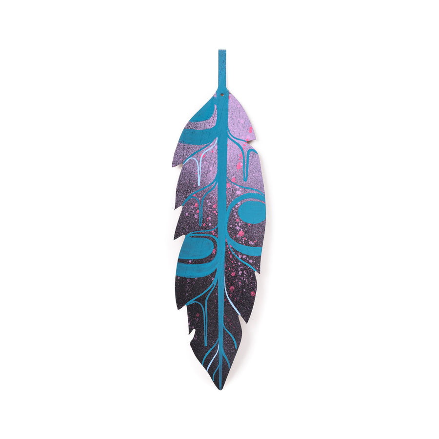 Feather - Acrylic on Faux Wood
