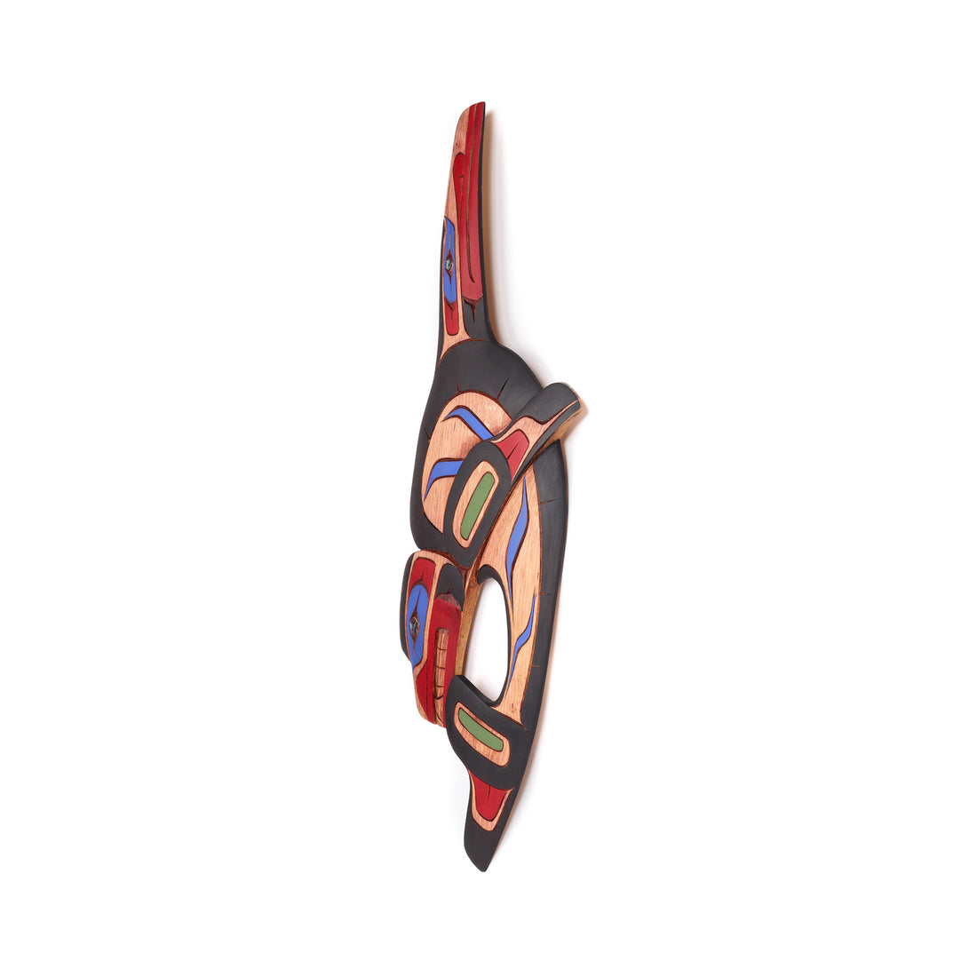 Raven-Finned Killerwhale - Pine Carving