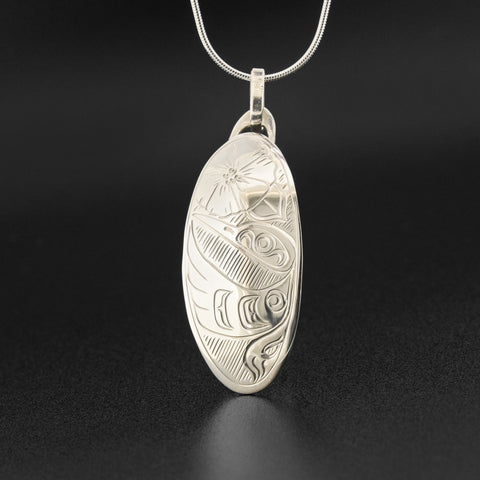 Hummingbird - Silver Pendant