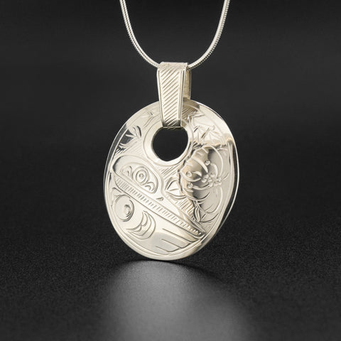 Hummingbird - Silver Pendant