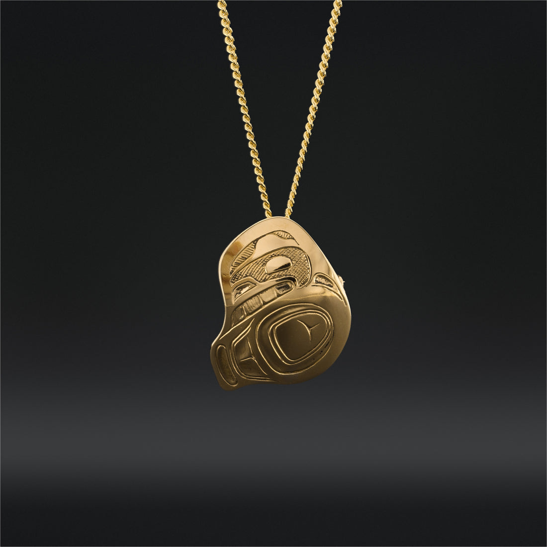 Human Transforming - 14k Gold Pendant