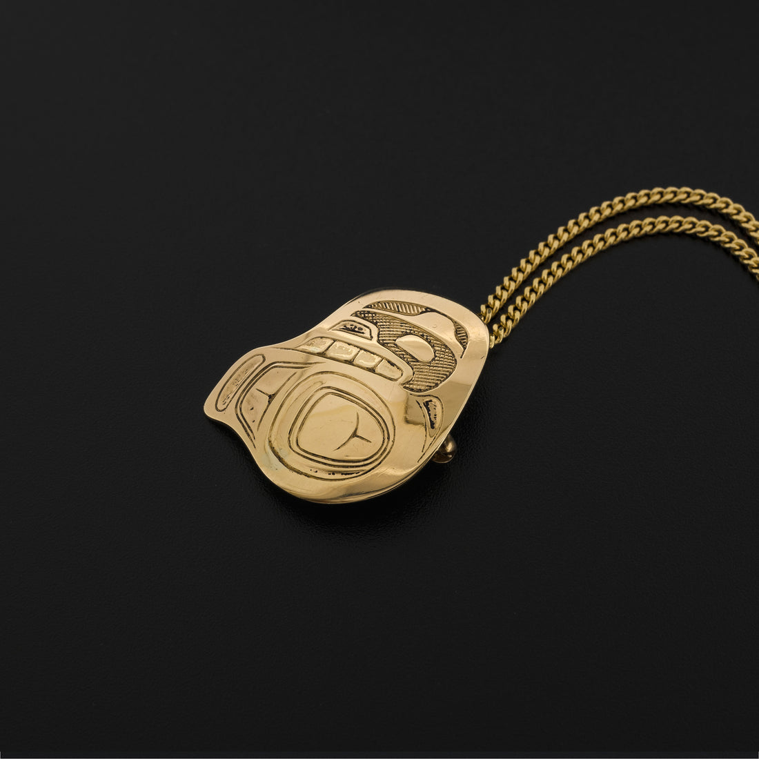 Human Transforming - 14k Gold Pendant