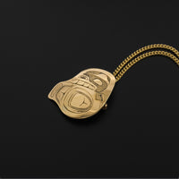 Human Transforming - 14k Gold Pendant