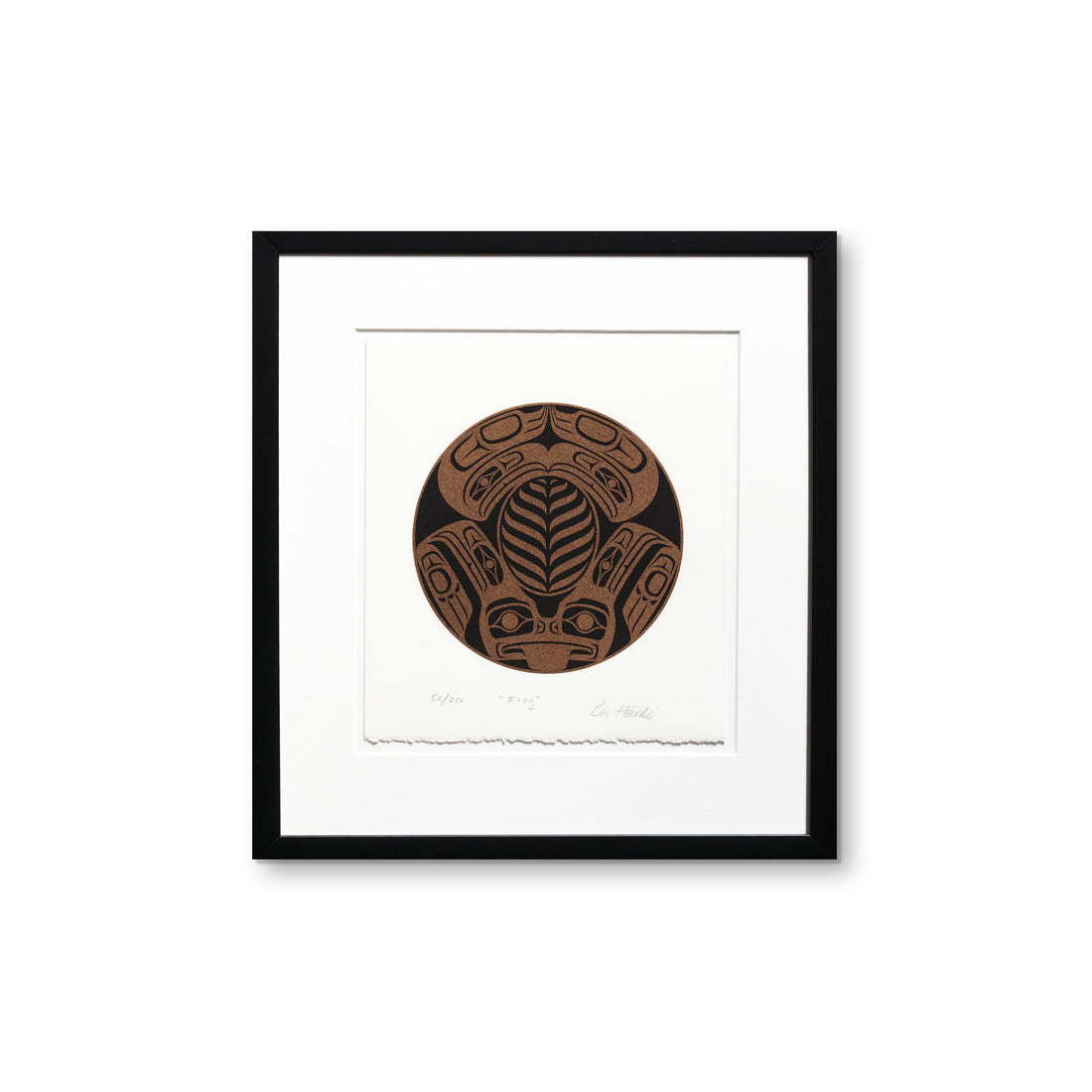 Frog (Copper and Black) - Framed Limited Edition Print
