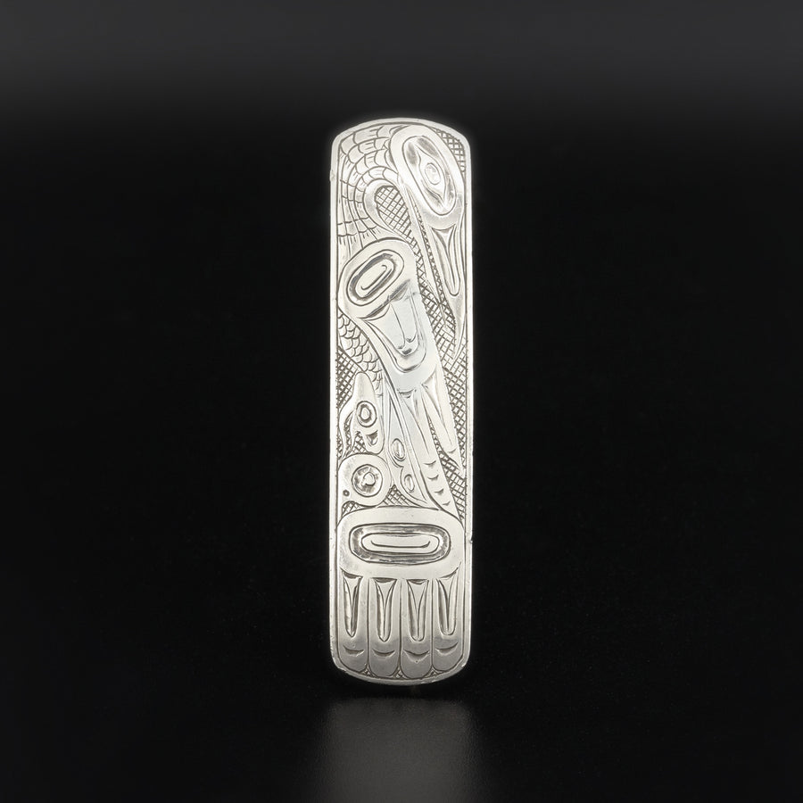 Cormorant - Silver Brooch
