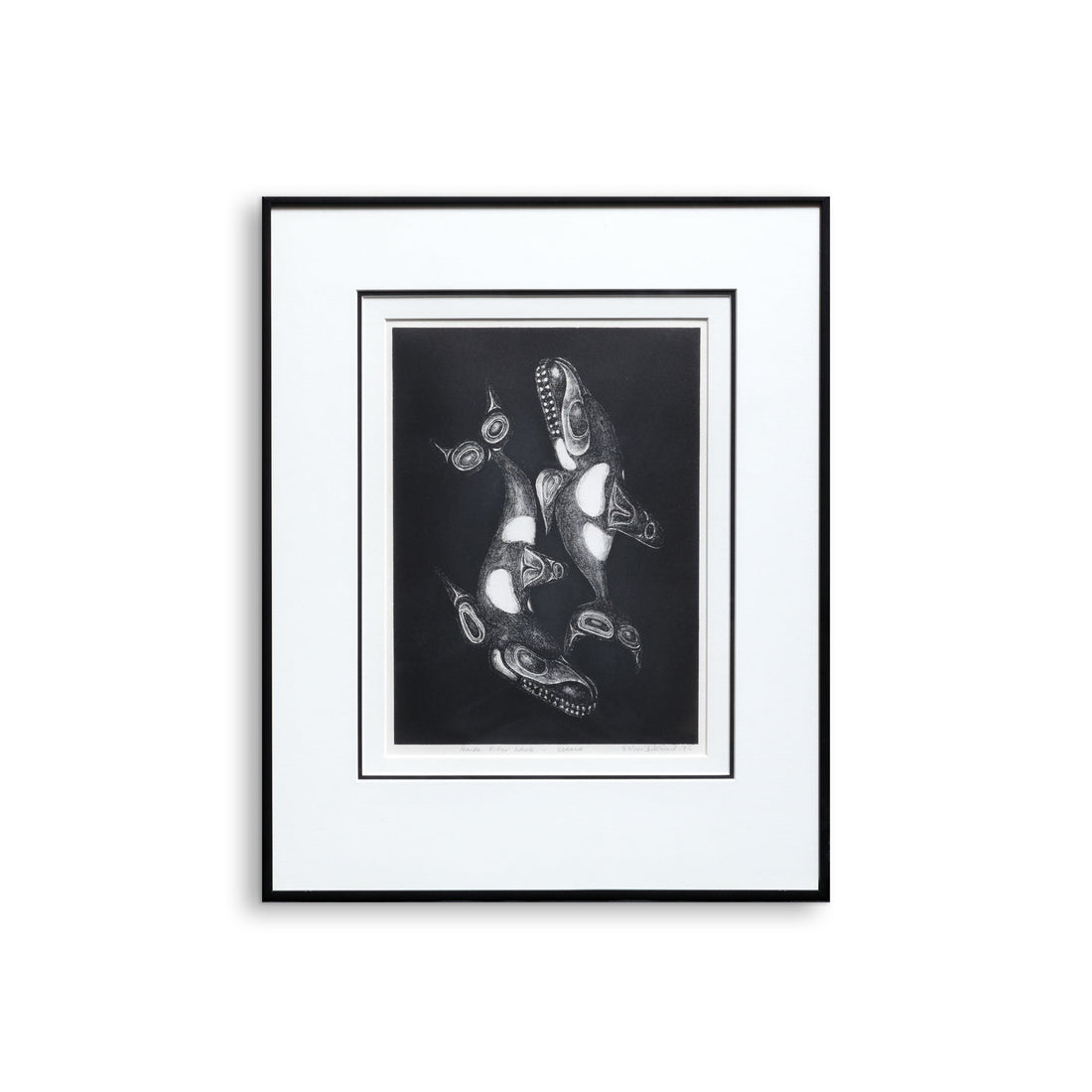Haida Killer Whales - Skaana - Framed Limited Edition Lithograph