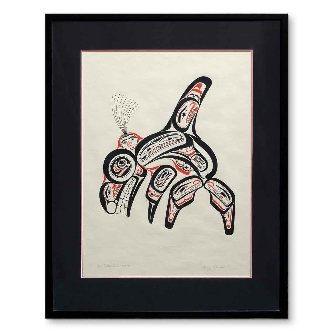 Haida Killerwhale (Skaana) - Framed Limited Edition Print