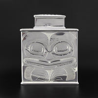 Bear and Killerwhale - Silver Tea Caddy