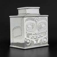 Bear and Killerwhale - Silver Tea Caddy