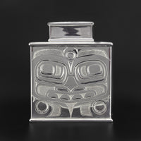 Bear and Killerwhale - Silver Tea Caddy