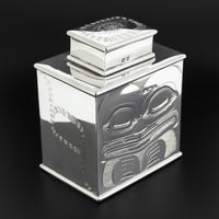 Bear and Killerwhale - Silver Tea Caddy