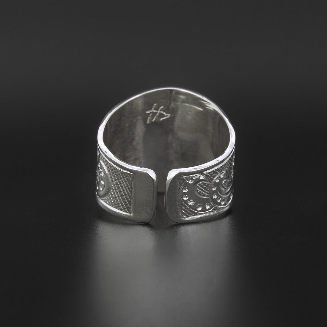 Octopus - Silver Ring with 14k Gold