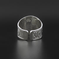 Octopus - Silver Ring with 14k Gold