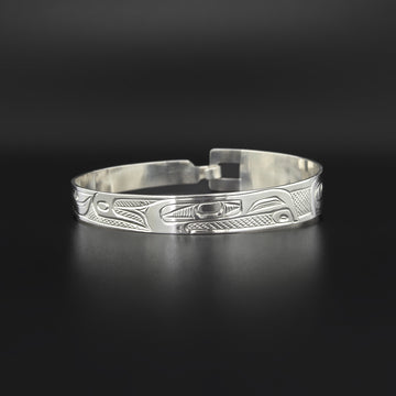 Raven - Silver Clasping Bracelet