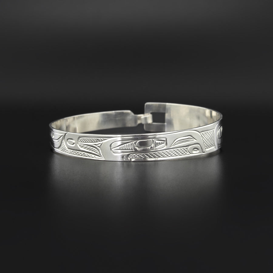 Raven - Silver Clasping Bracelet