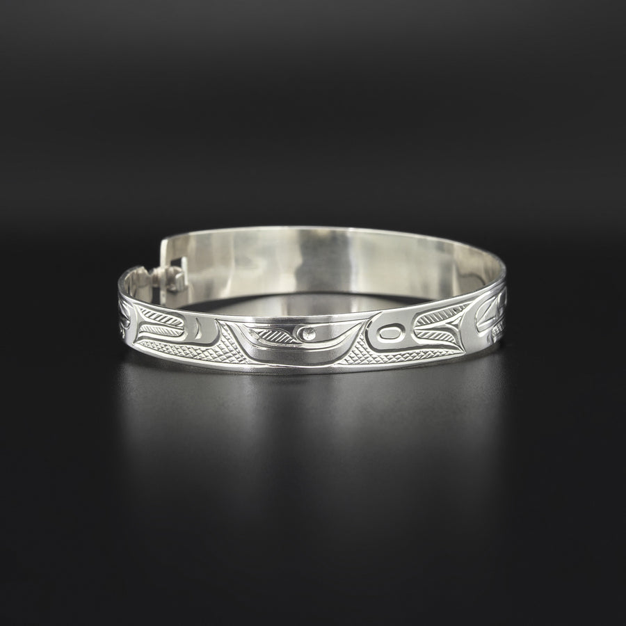 Raven - Silver Clasping Bracelet