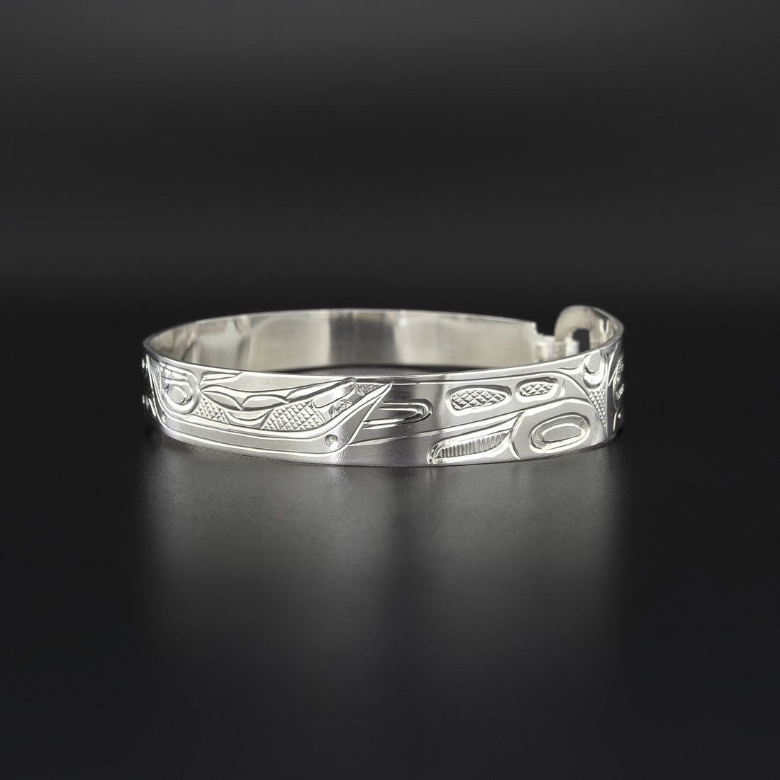 Whales - Silver Clasping Bracelet