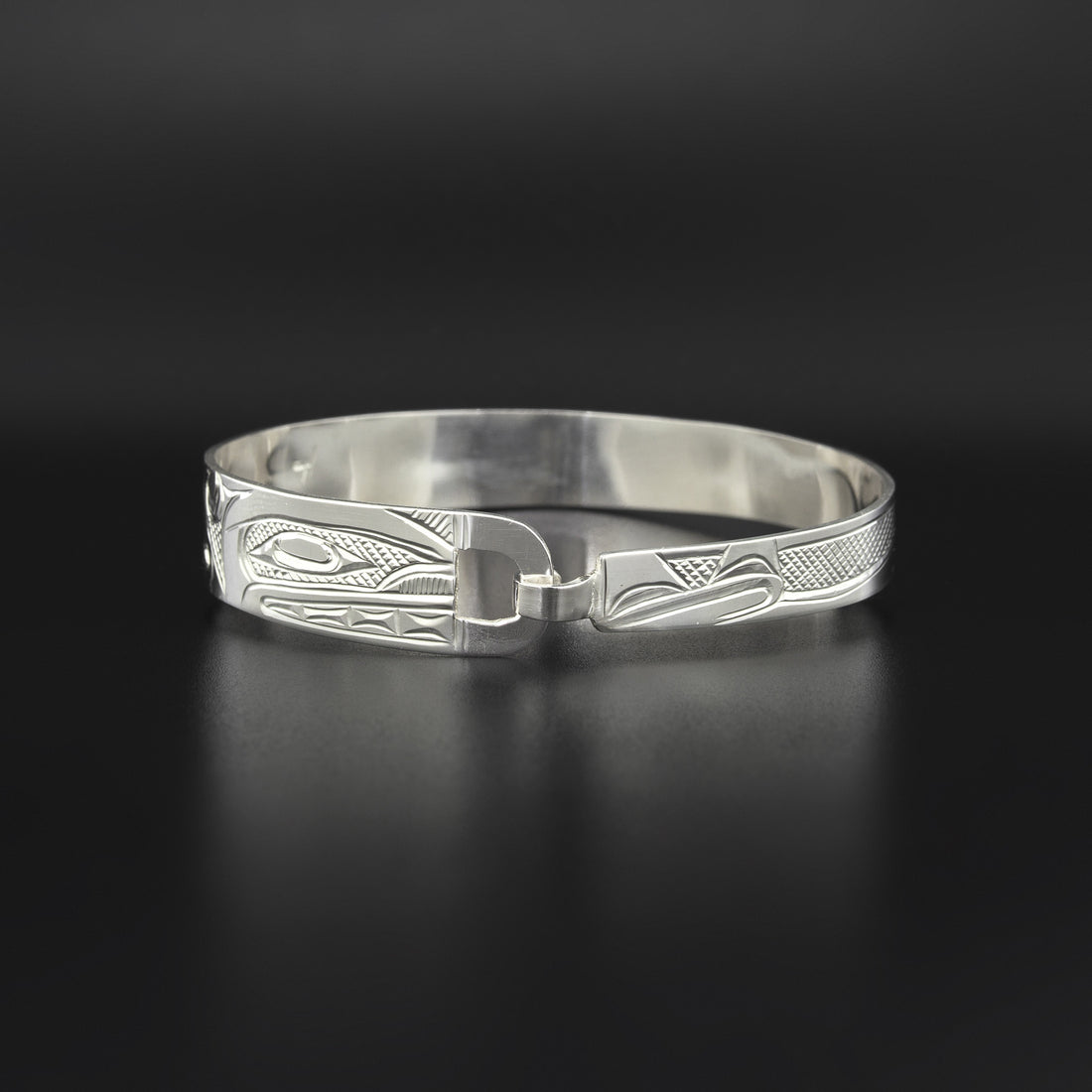 Whales - Silver Clasping Bracelet