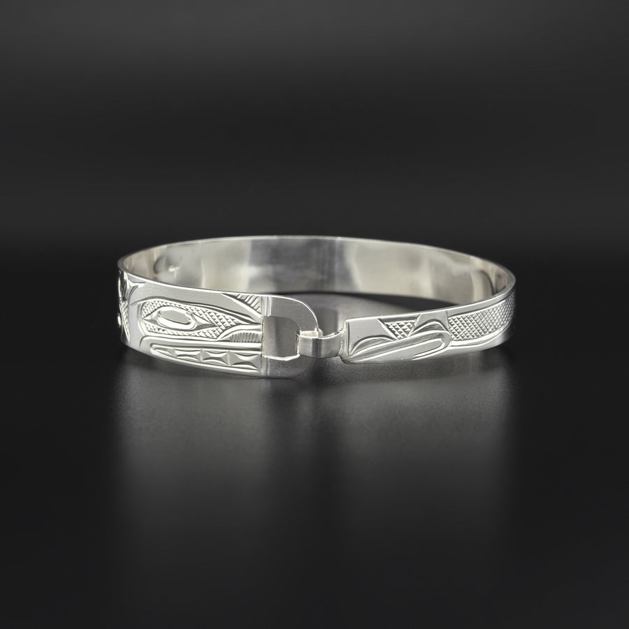 Whales - Silver Clasping Bracelet