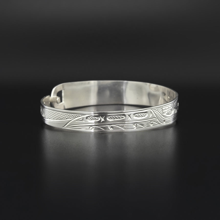 Whales - Silver Clasping Bracelet
