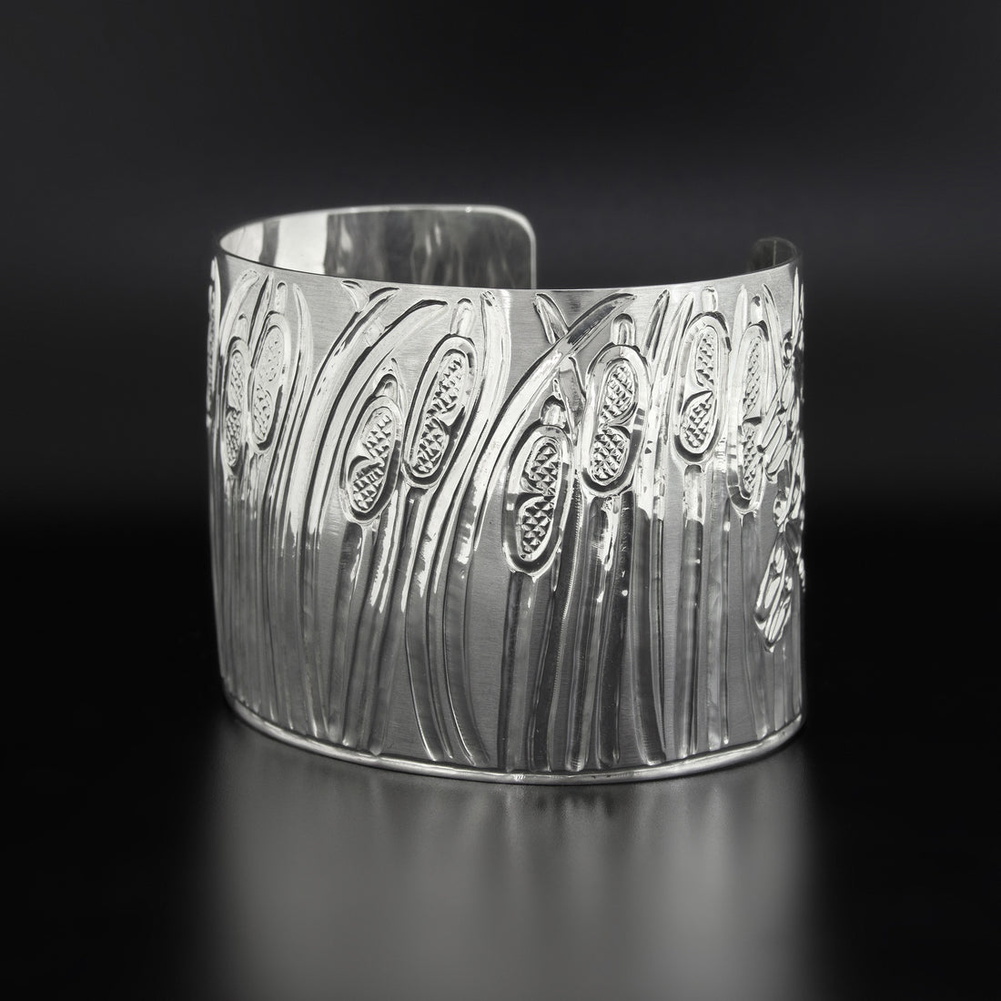 Cattails - Silver Bracelet