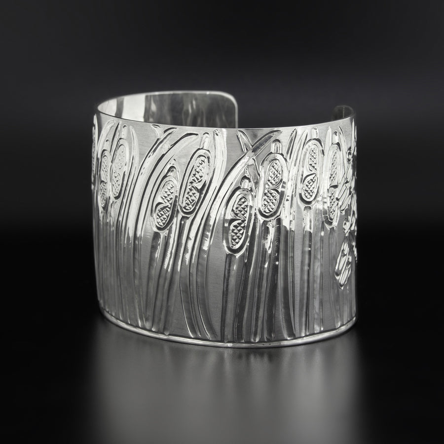 Cattails - Silver Bracelet
