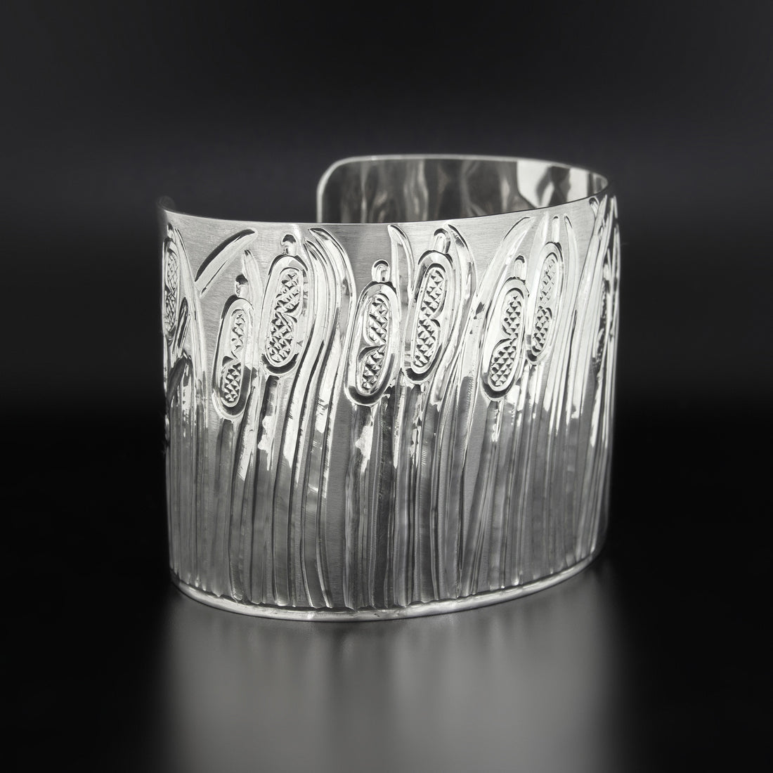 Cattails - Silver Bracelet