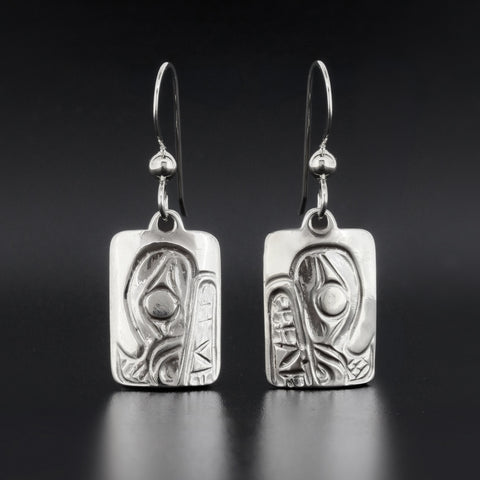 Bear - Silver Earrings