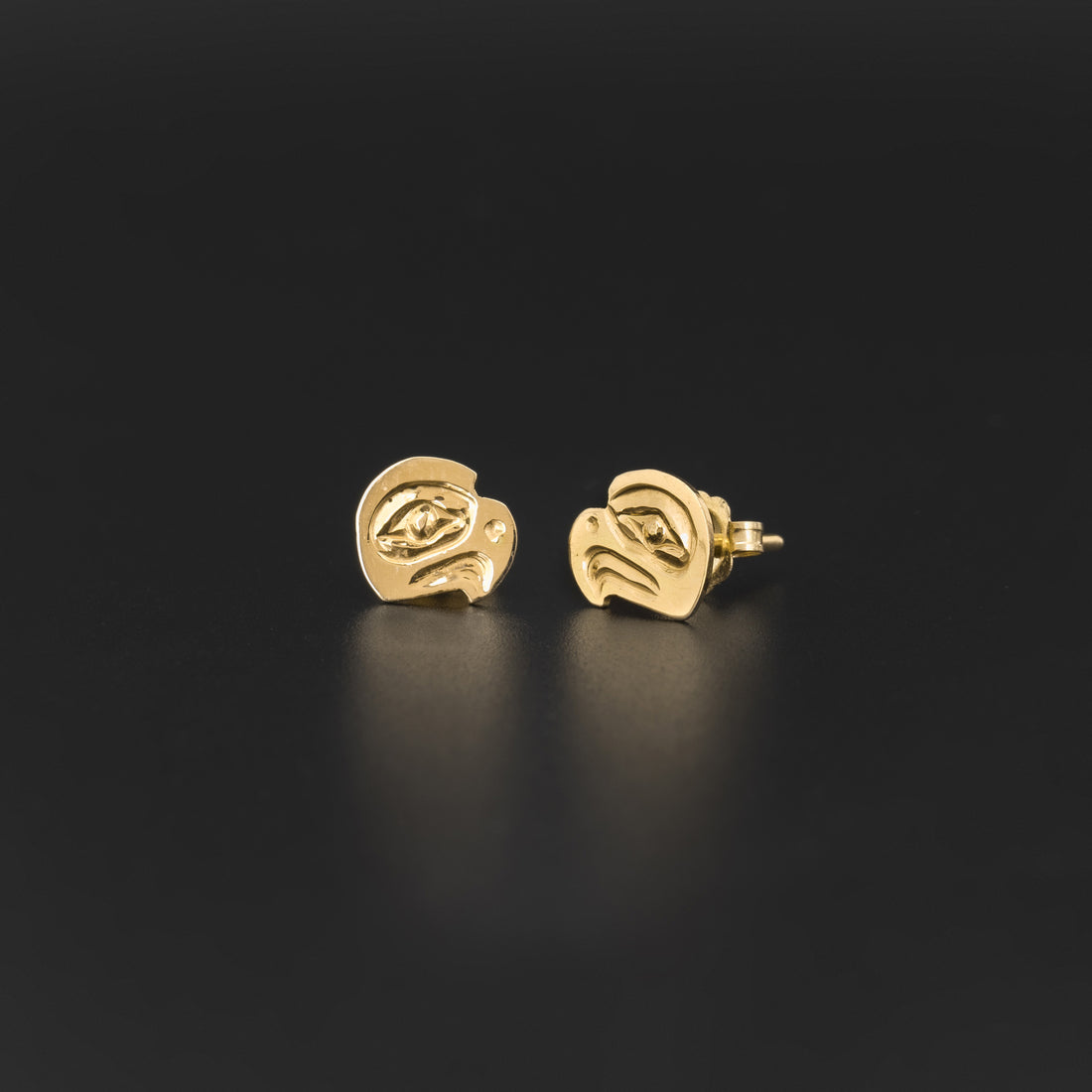 Eagle - 14k Gold Stud Earrings
