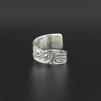 Eagle - Silver Ring with Lapis