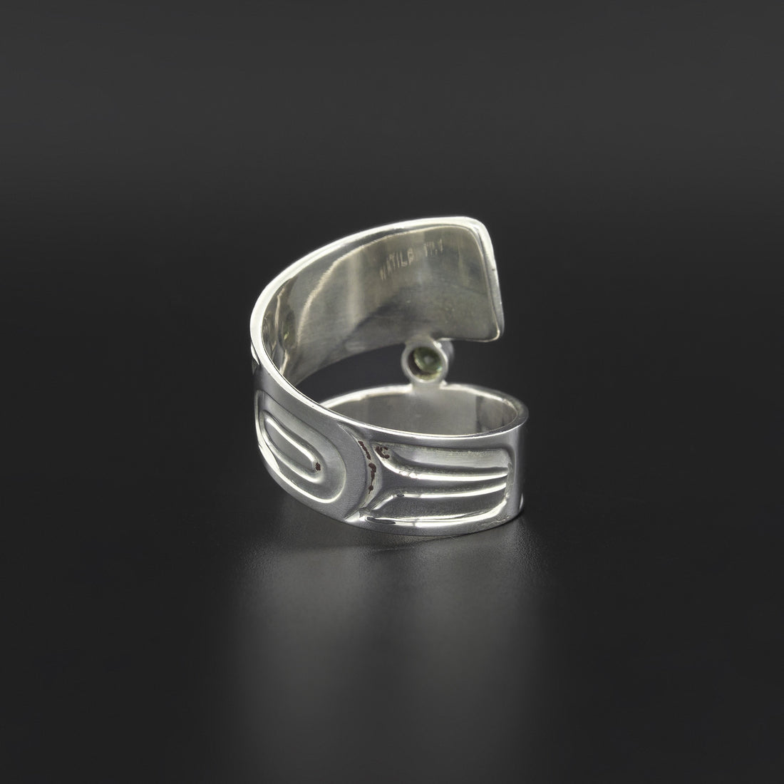 Hummingbird - Silver Ring with Peridot