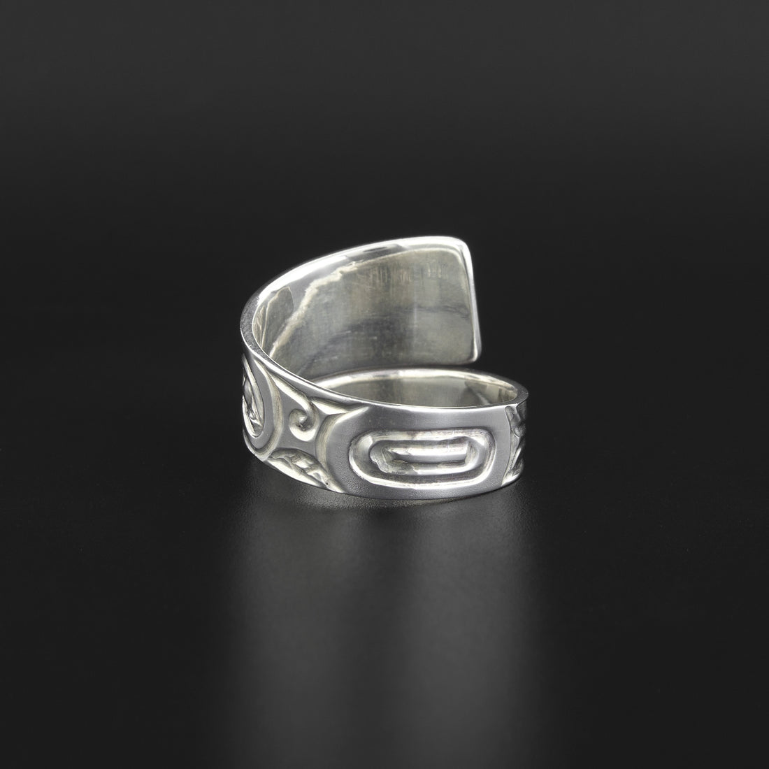 Hummingbird - Silver Ring with Garnet