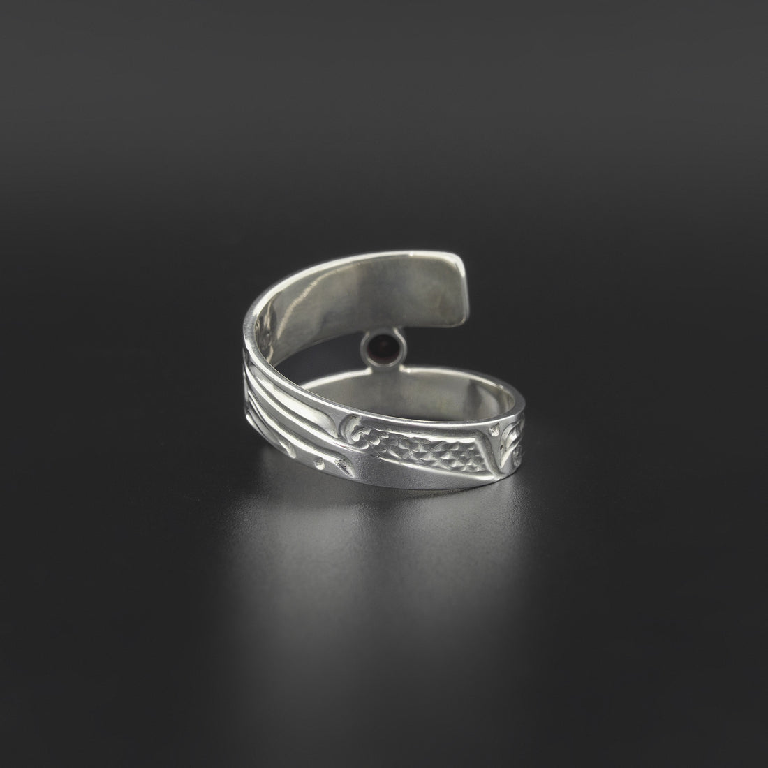 Killerwhale - Silver Ring with Onyx